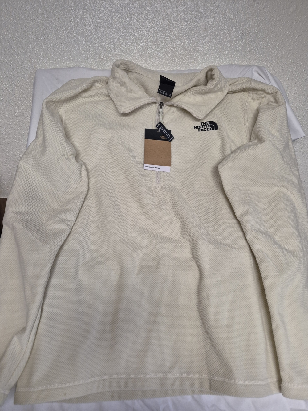 The North Face Men’s Cream Quarter-Zip Pullover
